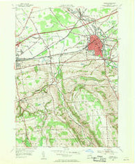 Oneida New York Historical topographic map, 1:24000 scale, 7.5 X 7.5 Minute, Year 1955