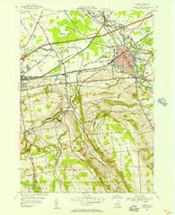 Oneida New York Historical topographic map, 1:24000 scale, 7.5 X 7.5 Minute, Year 1955