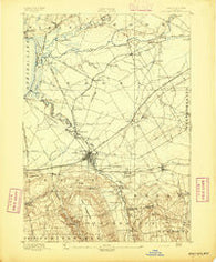 Oneida New York Historical topographic map, 1:62500 scale, 15 X 15 Minute, Year 1895