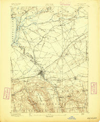 Oneida New York Historical topographic map, 1:62500 scale, 15 X 15 Minute, Year 1895