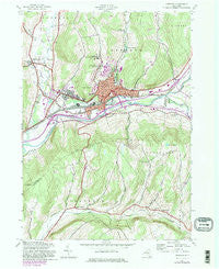 Oneonta New York Historical topographic map, 1:24000 scale, 7.5 X 7.5 Minute, Year 1943