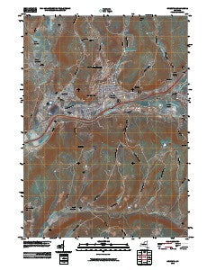Oneonta New York Historical topographic map, 1:24000 scale, 7.5 X 7.5 Minute, Year 2010