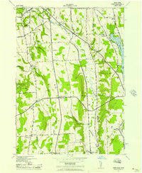 Oran New York Historical topographic map, 1:24000 scale, 7.5 X 7.5 Minute, Year 1942