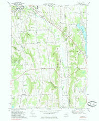 Oran New York Historical topographic map, 1:24000 scale, 7.5 X 7.5 Minute, Year 1973