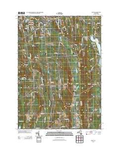 Oran New York Historical topographic map, 1:24000 scale, 7.5 X 7.5 Minute, Year 2013