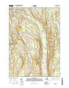 Oran New York Current topographic map, 1:24000 scale, 7.5 X 7.5 Minute, Year 2016