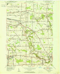 Orchard Park New York Historical topographic map, 1:24000 scale, 7.5 X 7.5 Minute, Year 1950