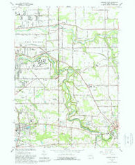 Orchard Park New York Historical topographic map, 1:24000 scale, 7.5 X 7.5 Minute, Year 1965