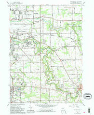 Orchard Park New York Historical topographic map, 1:24000 scale, 7.5 X 7.5 Minute, Year 1965