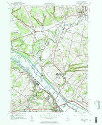 Oriskany New York Historical topographic map, 1:24000 scale, 7.5 X 7.5 Minute, Year 1955