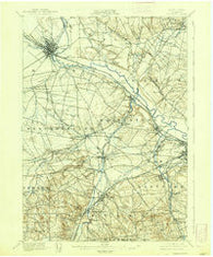 Oriskany New York Historical topographic map, 1:62500 scale, 15 X 15 Minute, Year 1898
