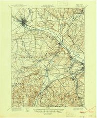 Oriskany New York Historical topographic map, 1:62500 scale, 15 X 15 Minute, Year 1898