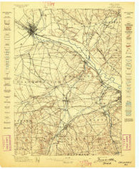 Oriskany New York Historical topographic map, 1:62500 scale, 15 X 15 Minute, Year 1898