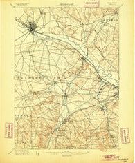 Oriskany New York Historical topographic map, 1:62500 scale, 15 X 15 Minute, Year 1898