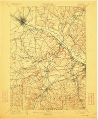 Oriskany New York Historical topographic map, 1:62500 scale, 15 X 15 Minute, Year 1898