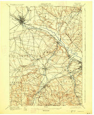 Oriskany New York Historical topographic map, 1:62500 scale, 15 X 15 Minute, Year 1898
