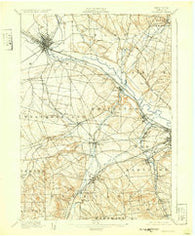 Oriskany New York Historical topographic map, 1:62500 scale, 15 X 15 Minute, Year 1898