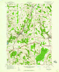 Oriskany Falls New York Historical topographic map, 1:24000 scale, 7.5 X 7.5 Minute, Year 1943