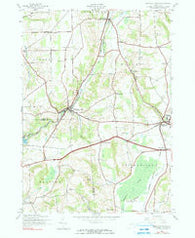 Oriskany Falls New York Historical topographic map, 1:24000 scale, 7.5 X 7.5 Minute, Year 1943
