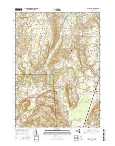 Oriskany Falls New York Current topographic map, 1:24000 scale, 7.5 X 7.5 Minute, Year 2016
