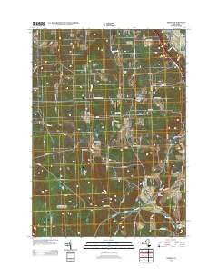 Ossian New York Historical topographic map, 1:24000 scale, 7.5 X 7.5 Minute, Year 2013