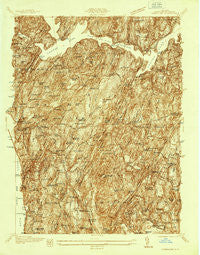 Ossining New York Historical topographic map, 1:24000 scale, 7.5 X 7.5 Minute, Year 1936