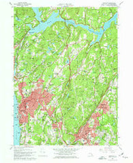 Ossining New York Historical topographic map, 1:24000 scale, 7.5 X 7.5 Minute, Year 1967