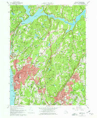 Ossining New York Historical topographic map, 1:24000 scale, 7.5 X 7.5 Minute, Year 1967