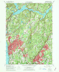 Ossining New York Historical topographic map, 1:24000 scale, 7.5 X 7.5 Minute, Year 1967