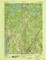 Ossining New York Historical topographic map, 1:25000 scale, 7.5 X 7.5 Minute, Year 1943