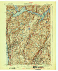 Ossining New York Historical topographic map, 1:31680 scale, 7.5 X 7.5 Minute, Year 1943