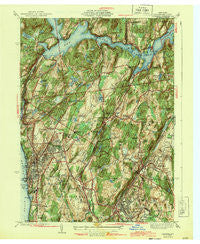 Ossining New York Historical topographic map, 1:31680 scale, 7.5 X 7.5 Minute, Year 1943