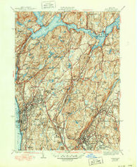 Ossining New York Historical topographic map, 1:31680 scale, 7.5 X 7.5 Minute, Year 1943