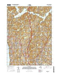 Ossining New York Current topographic map, 1:24000 scale, 7.5 X 7.5 Minute, Year 2016