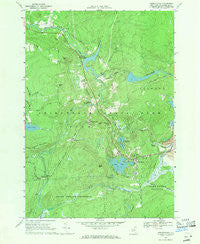Oswegatchie New York Historical topographic map, 1:24000 scale, 7.5 X 7.5 Minute, Year 1966