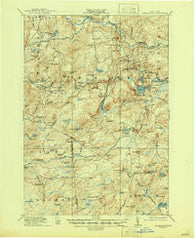 Oswegatchie New York Historical topographic map, 1:62500 scale, 15 X 15 Minute, Year 1918