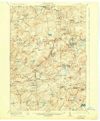 Oswegatchie New York Historical topographic map, 1:62500 scale, 15 X 15 Minute, Year 1918