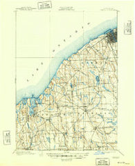 Oswego New York Historical topographic map, 1:62500 scale, 15 X 15 Minute, Year 1900