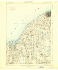 Oswego New York Historical topographic map, 1:62500 scale, 15 X 15 Minute, Year 1900