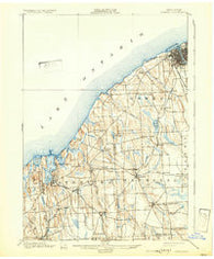 Oswego New York Historical topographic map, 1:62500 scale, 15 X 15 Minute, Year 1900