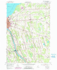 Oswego East New York Historical topographic map, 1:24000 scale, 7.5 X 7.5 Minute, Year 1954