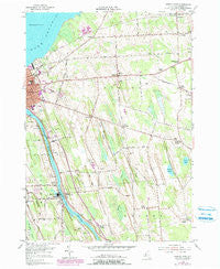 Oswego East New York Historical topographic map, 1:24000 scale, 7.5 X 7.5 Minute, Year 1954