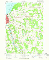 Oswego East New York Historical topographic map, 1:24000 scale, 7.5 X 7.5 Minute, Year 1954
