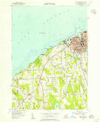 Oswego West New York Historical topographic map, 1:24000 scale, 7.5 X 7.5 Minute, Year 1954