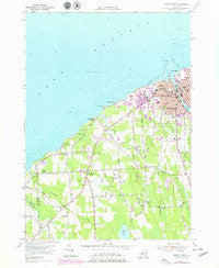 Oswego West New York Historical topographic map, 1:24000 scale, 7.5 X 7.5 Minute, Year 1954