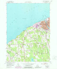 Oswego West New York Historical topographic map, 1:24000 scale, 7.5 X 7.5 Minute, Year 1954