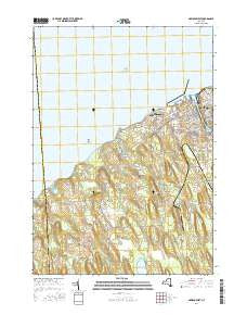 Oswego West New York Current topographic map, 1:24000 scale, 7.5 X 7.5 Minute, Year 2016