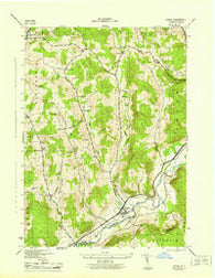 Otego New York Historical topographic map, 1:31680 scale, 7.5 X 7.5 Minute, Year 1945