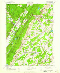 Otisville New York Historical topographic map, 1:24000 scale, 7.5 X 7.5 Minute, Year 1942