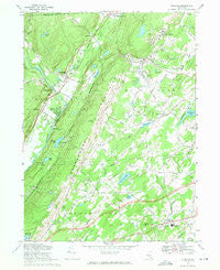 Otisville New York Historical topographic map, 1:24000 scale, 7.5 X 7.5 Minute, Year 1969